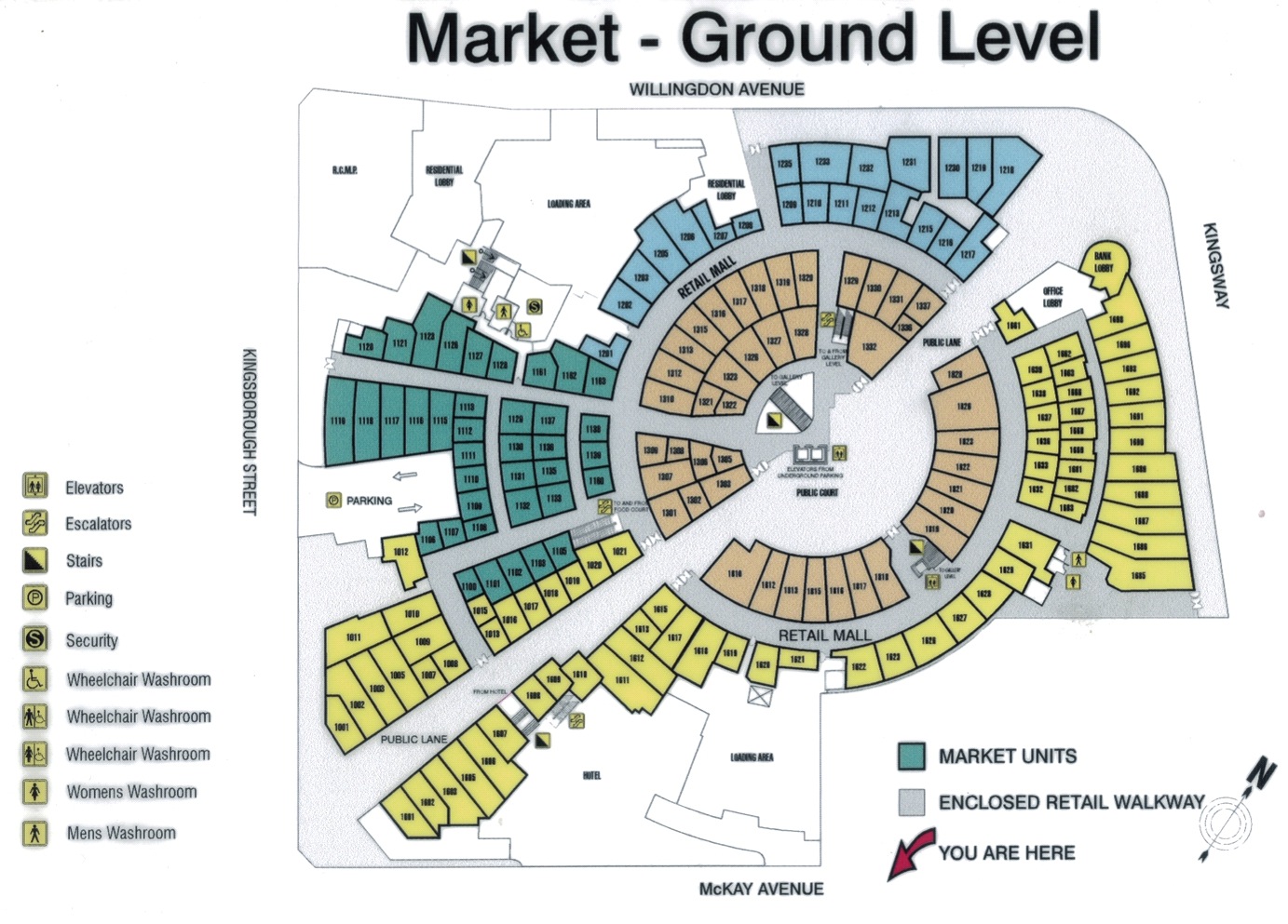 Crystal Mall floor map