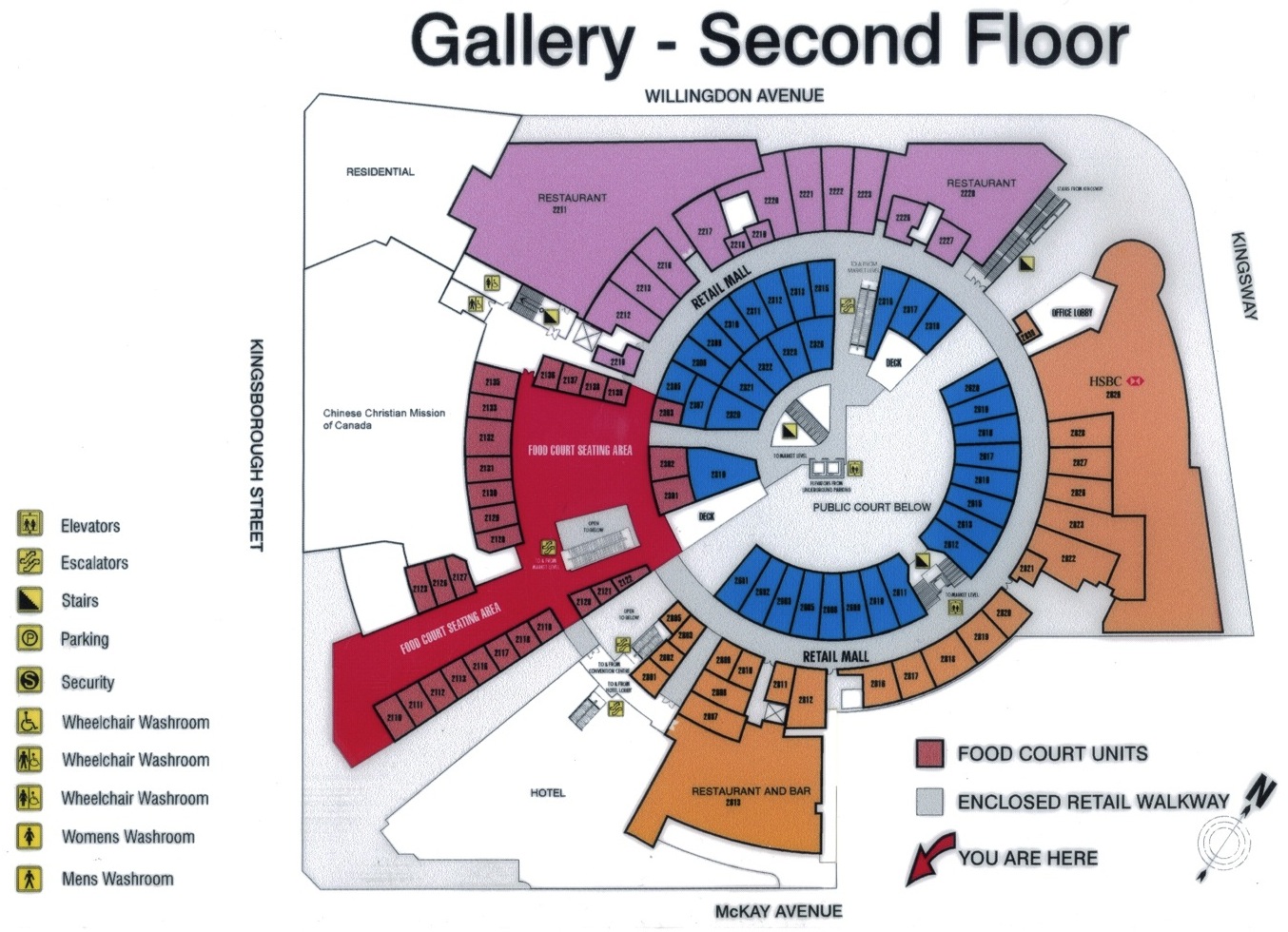 Crystal Mall floor map